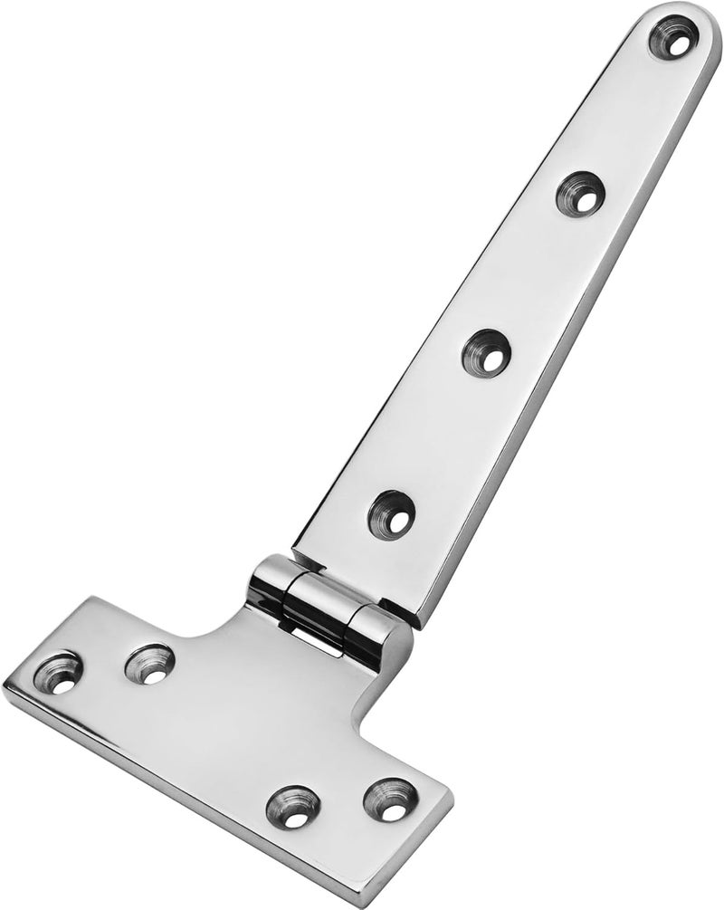 MEMUME Stainless Steel T Hinges Marine Grade, 4 x 2 inch (100 x 54 mm), 6 x 3 inch (150 x 72 mm), 8 x 4 inch (196 x 97 mm), 316 SS, Boat Hinges with Screws - Image 2